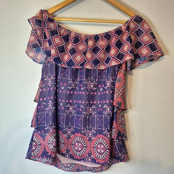 Desigual Multicolor Geometric Blouse - Picture 9 of 9